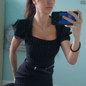 Diva Pinup Pintstripe Dress small